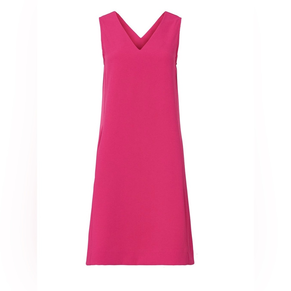 Hot pink sleeveless dress